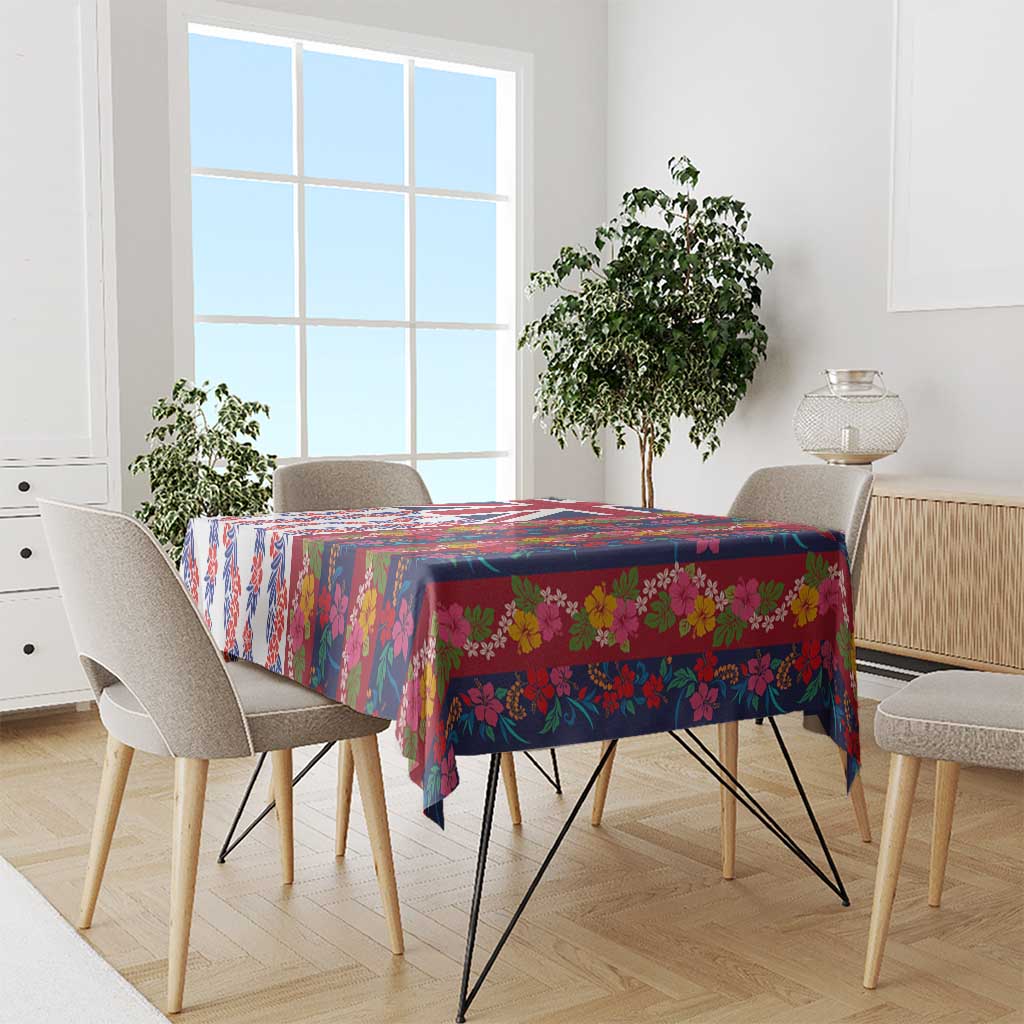 Hawaiian Lei Tablecloth National Flag Striped Style