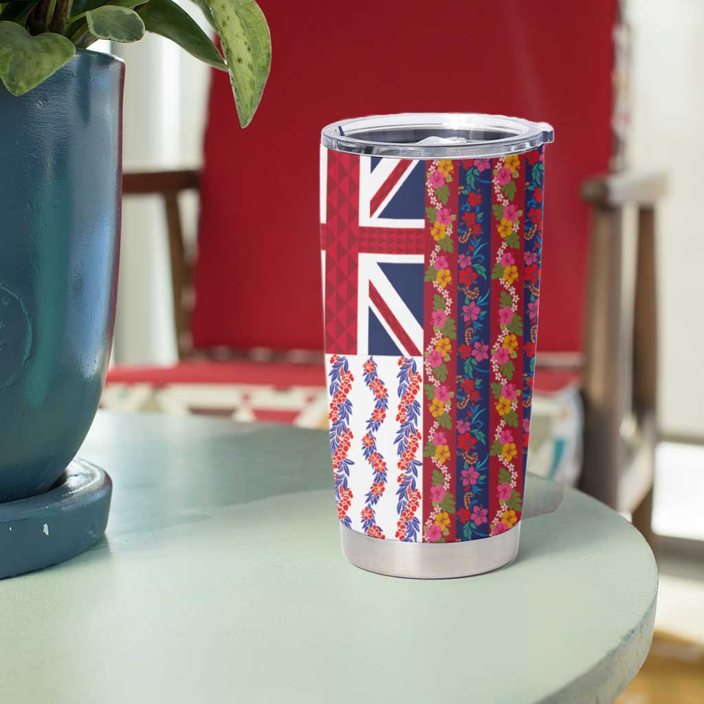 Hawaiian Lei Tumbler Cup National Flag Striped Style