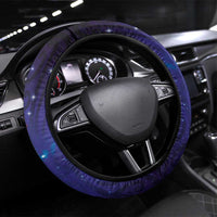 Matariki New Zealand Maori and Pohutukawa Steering Wheel Cover Galaxy Blue Sky Style LT03 Universal Fit Blue - Polynesian Pride