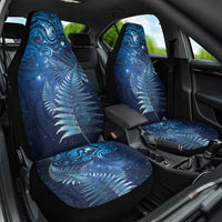 Matariki New Zealand Maori Silver Fern Car Seat Cover Galaxy Blue Sky Style