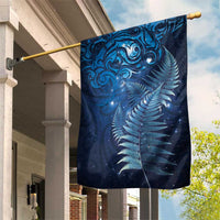 Matariki New Zealand Maori Silver Fern Garden Flag Galaxy Blue Sky Style LT03 House Flag Blue - Polynesian Pride