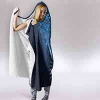Matariki New Zealand Maori Silver Fern Hooded Blanket Galaxy Blue Sky Style LT03 - Polynesian Pride