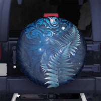 Matariki New Zealand Maori Silver Fern Spare Tire Cover Galaxy Blue Sky Style LT03 No hole Blue - Polynesian Pride