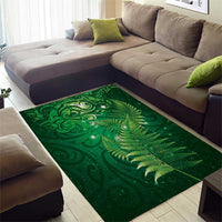 Matariki New Zealand Maori Silver Fern Area Rug Galaxy Green Sky Style LT03 - Polynesian Pride