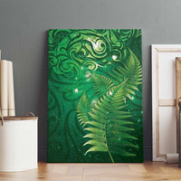 Matariki New Zealand Maori Silver Fern Canvas Wall Art Galaxy Green Sky Style LT03 - Polynesian Pride