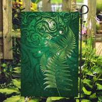 Matariki New Zealand Maori Silver Fern Garden Flag Galaxy Green Sky Style LT03 Garden Flag Green - Polynesian Pride
