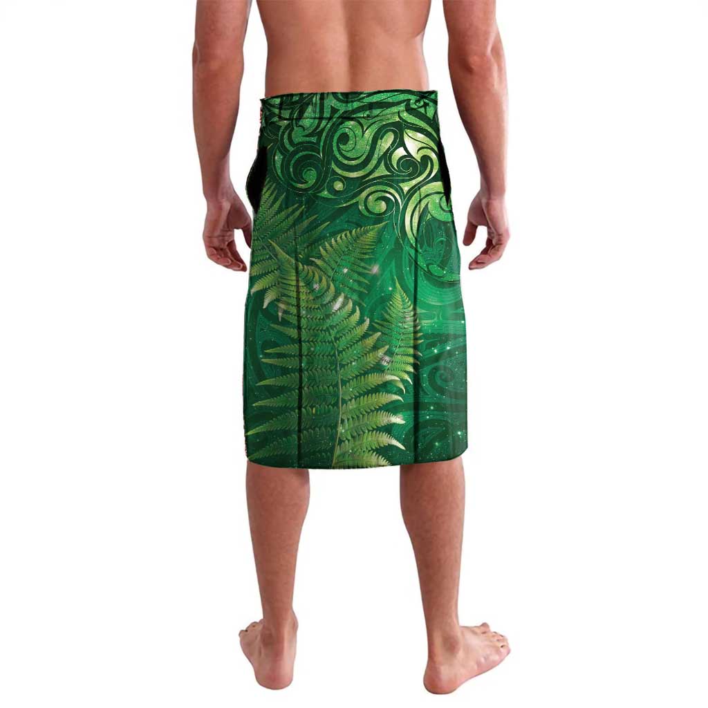 Matariki New Zealand Maori Silver Fern Lavalava Galaxy Green Sky Style
