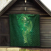 Matariki New Zealand Maori Silver Fern Quilt Galaxy Green Sky Style LT03 - Polynesian Pride