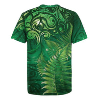 Matariki New Zealand Maori Silver Fern Rugby Jersey Galaxy Green Sky Style LT03 - Polynesian Pride