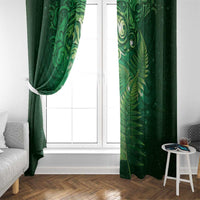 Matariki New Zealand Maori Silver Fern Window Curtain Galaxy Green Sky Style LT03 - Polynesian Pride