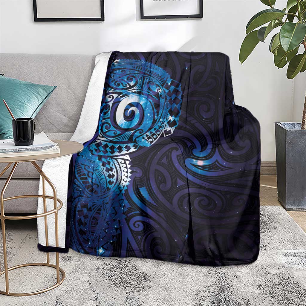 Matariki New Zealand Maori Koru Art Tattoo Blanket New Year Galaxy Blue Sky Style LT03 - Polynesian Pride