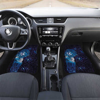 Matariki New Zealand Maori Koru Art Tattoo Car Mats New Year Galaxy Blue Sky Style LT03 Set 2pcs - Front Blue - Polynesian Pride