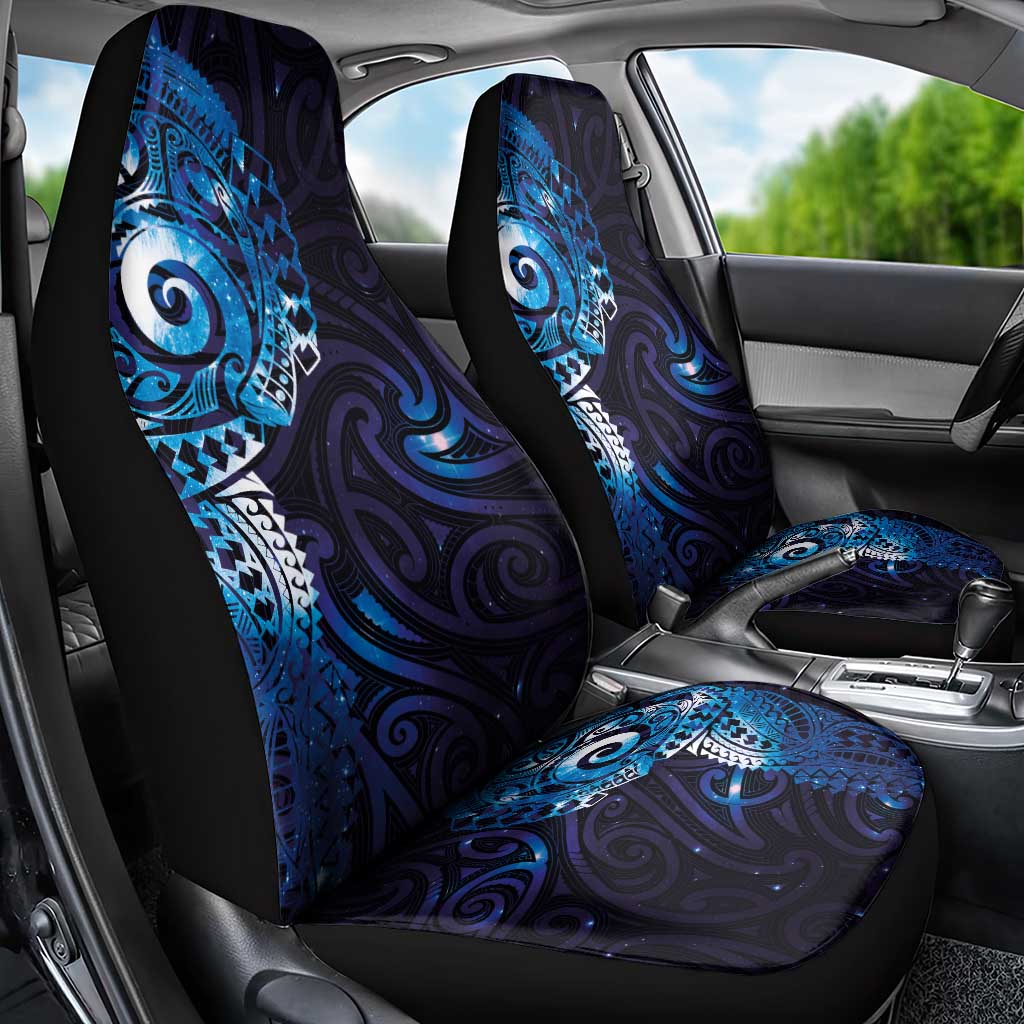 Matariki New Zealand Maori Koru Art Tattoo Car Seat Cover New Year Galaxy Blue Sky Style