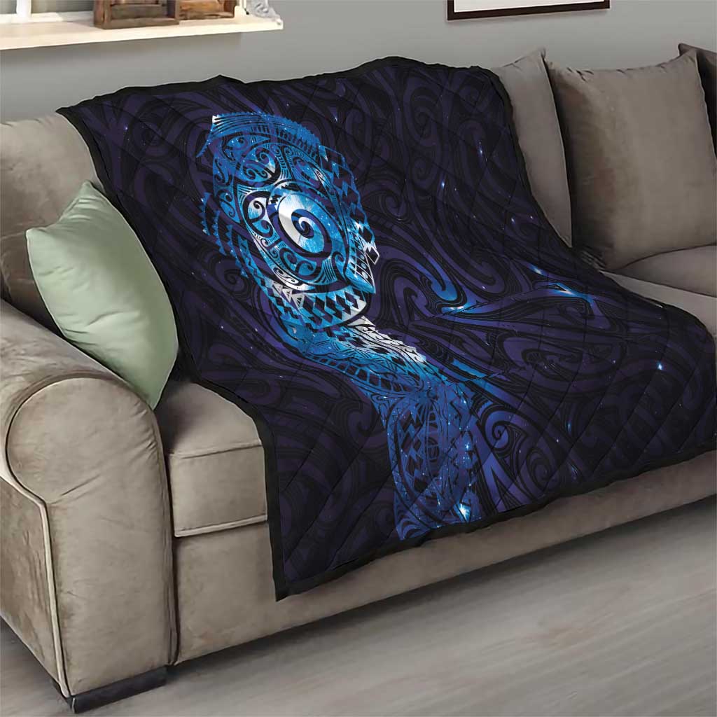Matariki New Zealand Maori Koru Art Tattoo Quilt New Year Galaxy Blue Sky Style LT03 - Polynesian Pride