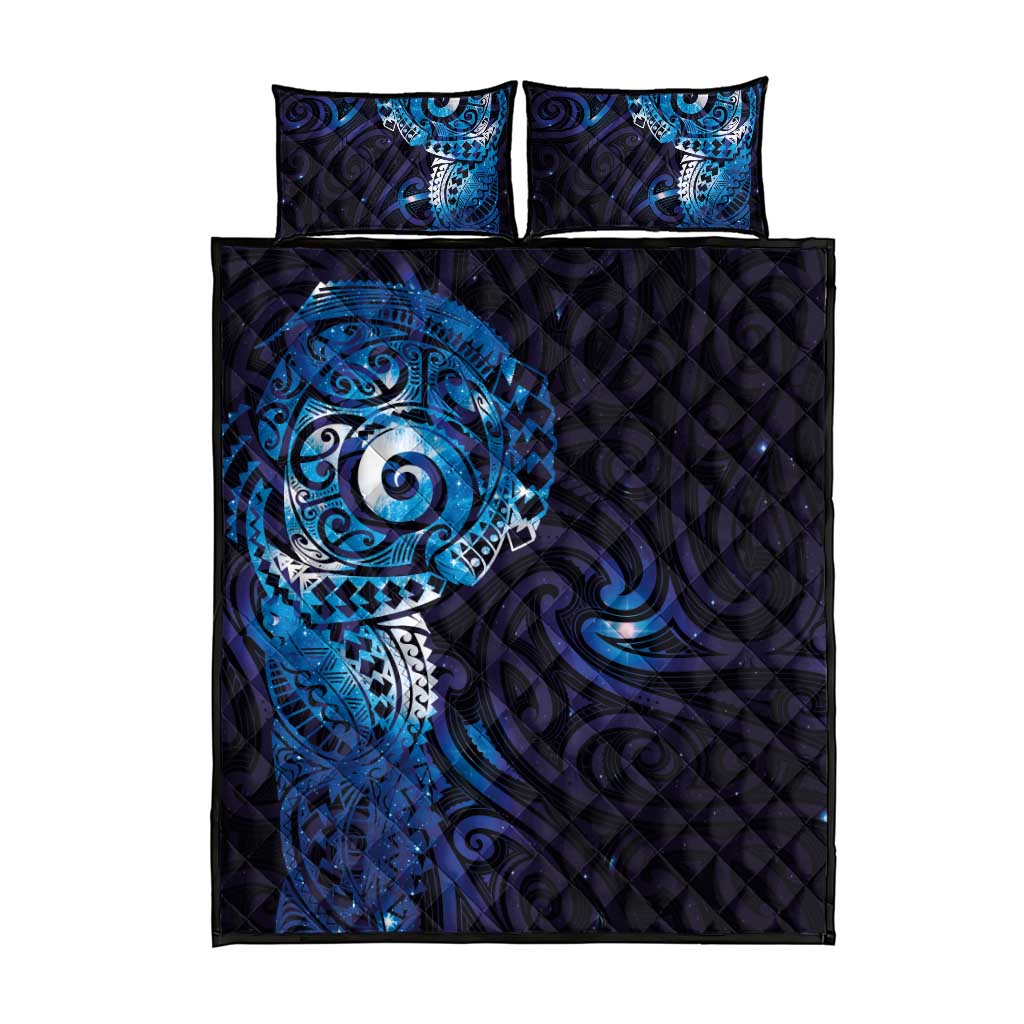 Matariki New Zealand Maori Koru Art Tattoo Quilt Bed Set New Year Galaxy Blue Sky Style LT03 - Polynesian Pride