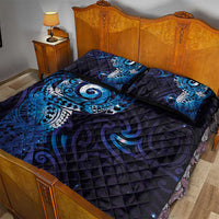 Matariki New Zealand Maori Koru Art Tattoo Quilt Bed Set New Year Galaxy Blue Sky Style LT03 - Polynesian Pride