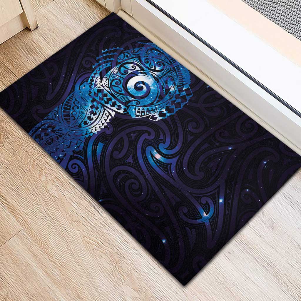 Matariki New Zealand Maori Koru Art Tattoo Rubber Doormat New Year Galaxy Blue Sky Style LT03 - Polynesian Pride