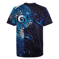 Matariki New Zealand Maori Koru Art Tattoo Rugby Jersey New Year Galaxy Blue Sky Style LT03 - Polynesian Pride