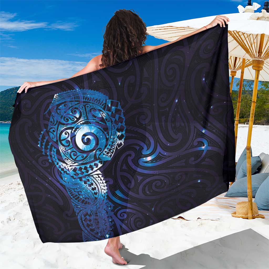 Matariki New Zealand Maori Koru Art Tattoo Sarong New Year Galaxy Blue Sky Style LT03 One Size 44 x 66 inches Blue - Polynesian Pride