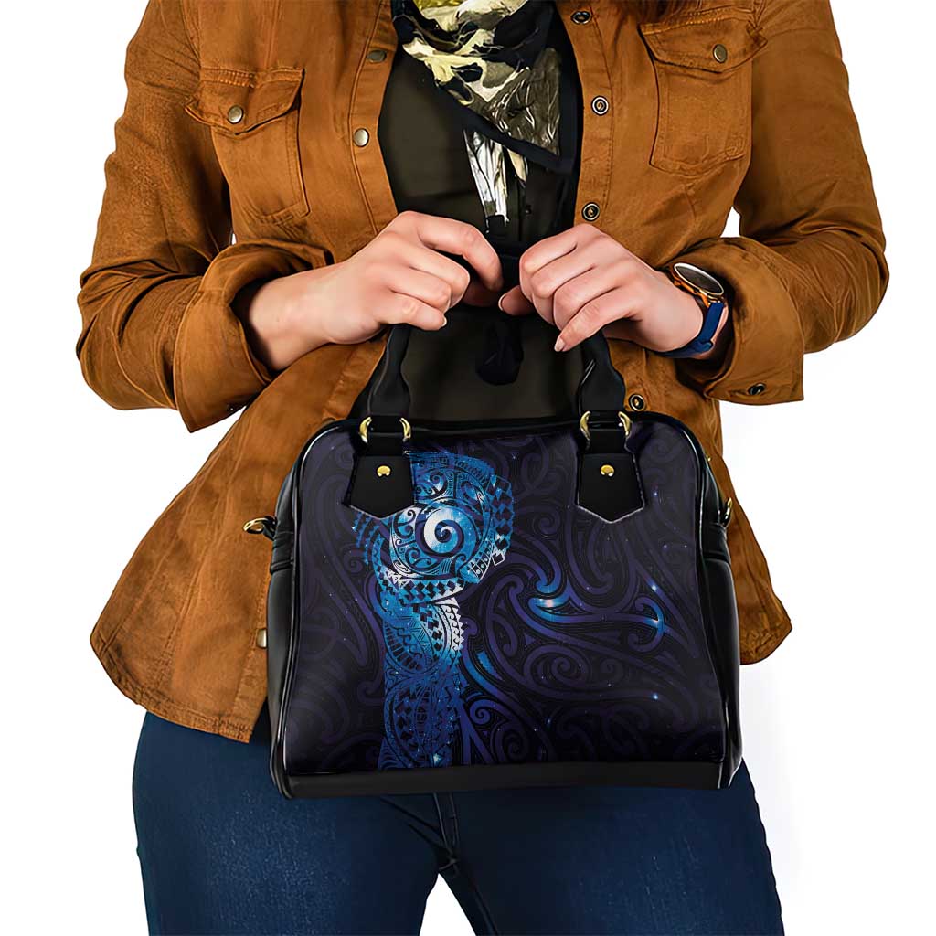 Matariki New Zealand Maori Koru Art Tattoo Shoulder Handbag New Year Galaxy Blue Sky Style