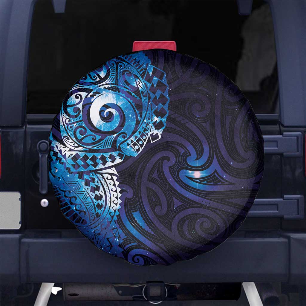 Matariki New Zealand Maori Koru Art Tattoo Spare Tire Cover New Year Galaxy Blue Sky Style