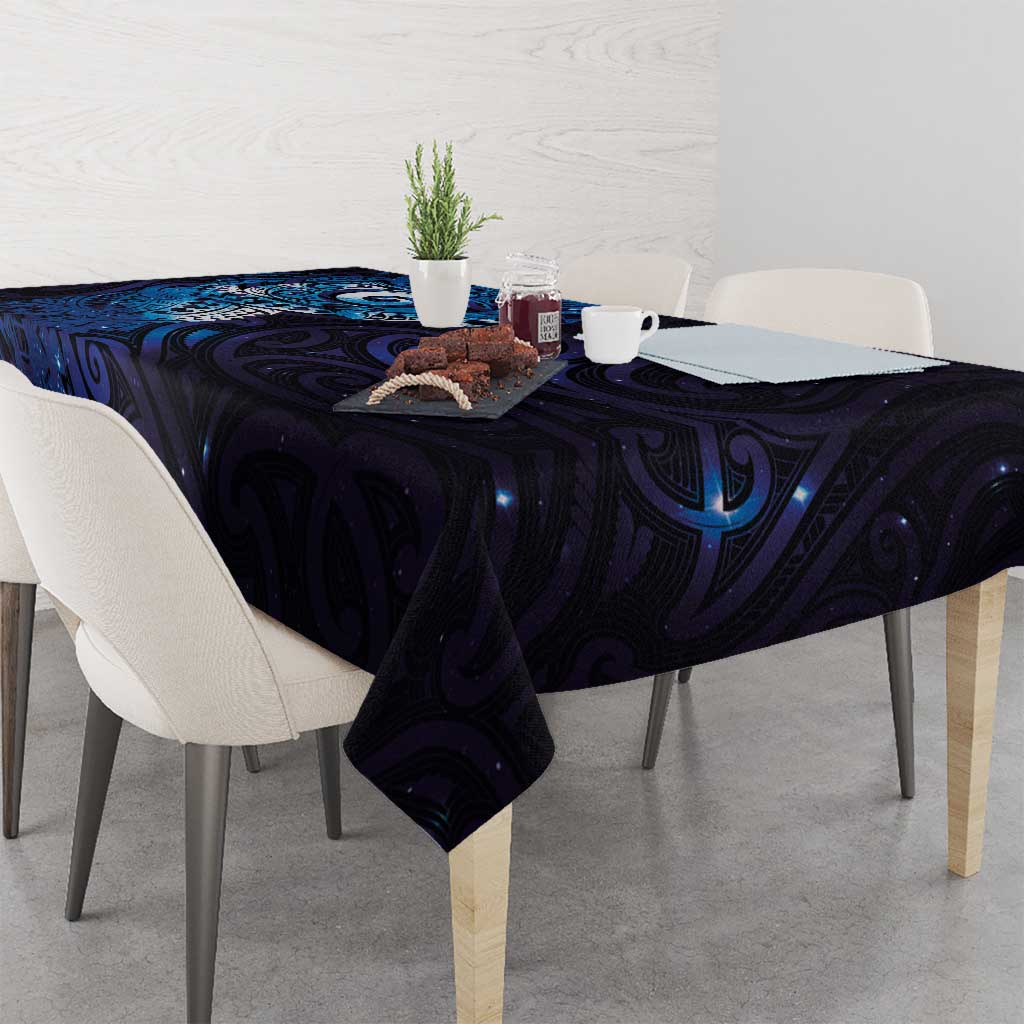 Matariki New Zealand Maori Koru Art Tattoo Tablecloth New Year Galaxy Blue Sky Style LT03 - Polynesian Pride