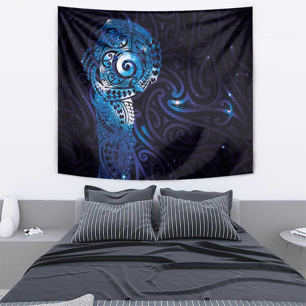 Matariki New Zealand Maori Koru Art Tattoo Tapestry New Year Galaxy Blue Sky Style LT03 - Polynesian Pride