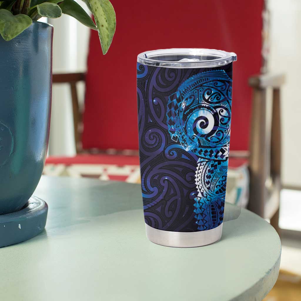 Matariki New Zealand Maori Koru Art Tattoo Tumbler Cup New Year Galaxy Blue Sky Style LT03 - Polynesian Pride