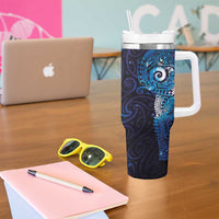 Matariki New Zealand Maori Koru Art Tattoo Tumbler With Handle New Year Galaxy Blue Sky Style LT03 - Polynesian Pride