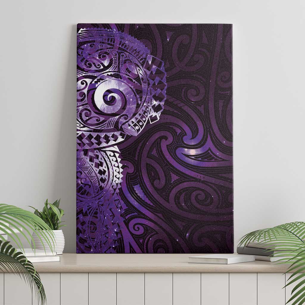 Matariki New Zealand Maori Koru Art Tattoo Canvas Wall Art New Year Galaxy Purple Sky Style LT03 - Polynesian Pride