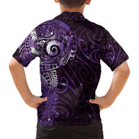 Matariki New Zealand Maori Koru Art Tattoo Hawaiian Shirt New Year Galaxy Purple Sky Style LT03 - Polynesian Pride
