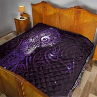 Matariki New Zealand Maori Koru Art Tattoo Quilt New Year Galaxy Purple Sky Style LT03 - Polynesian Pride