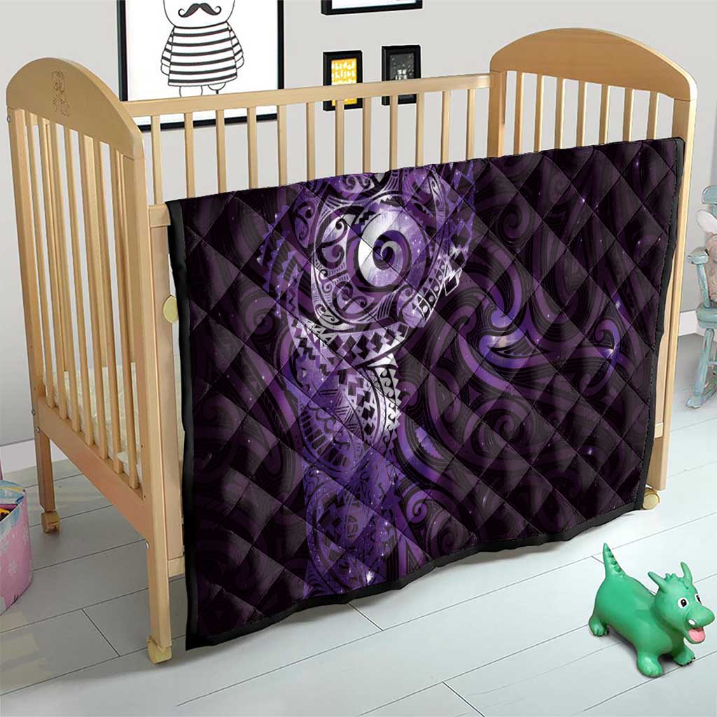 Matariki New Zealand Maori Koru Art Tattoo Quilt New Year Galaxy Purple Sky Style LT03 - Polynesian Pride