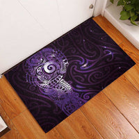Matariki New Zealand Maori Koru Art Tattoo Rubber Doormat New Year Galaxy Purple Sky Style LT03 - Polynesian Pride