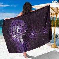 Matariki New Zealand Maori Koru Art Tattoo Sarong New Year Galaxy Purple Sky Style LT03 One Size 44 x 66 inches Purple - Polynesian Pride