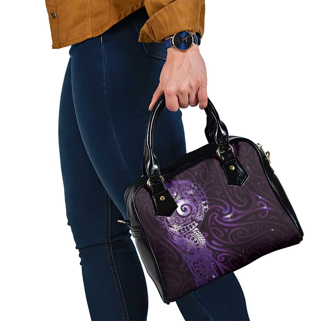 Matariki New Zealand Maori Koru Art Tattoo Shoulder Handbag New Year Galaxy Purple Sky Style LT03 - Polynesian Pride