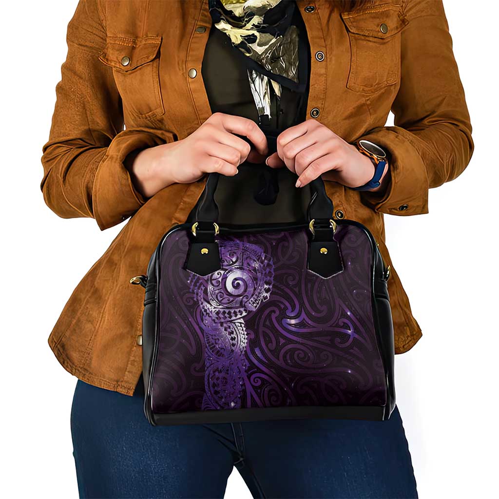 Matariki New Zealand Maori Koru Art Tattoo Shoulder Handbag New Year Galaxy Purple Sky Style LT03 - Polynesian Pride