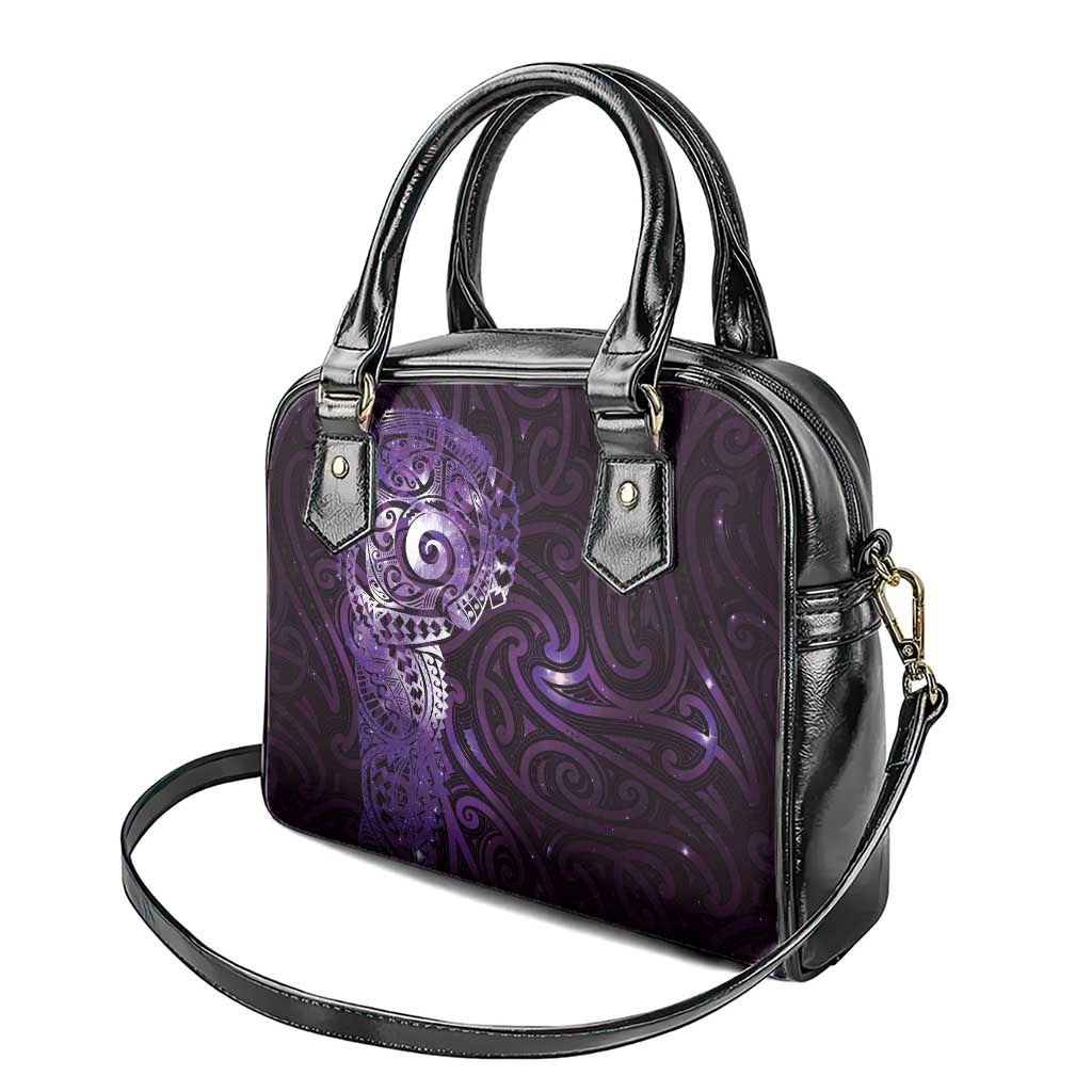 Matariki New Zealand Maori Koru Art Tattoo Shoulder Handbag New Year Galaxy Purple Sky Style LT03 - Polynesian Pride