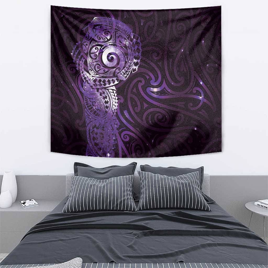 Matariki New Zealand Maori Koru Art Tattoo Tapestry New Year Galaxy Purple Sky Style LT03 - Polynesian Pride