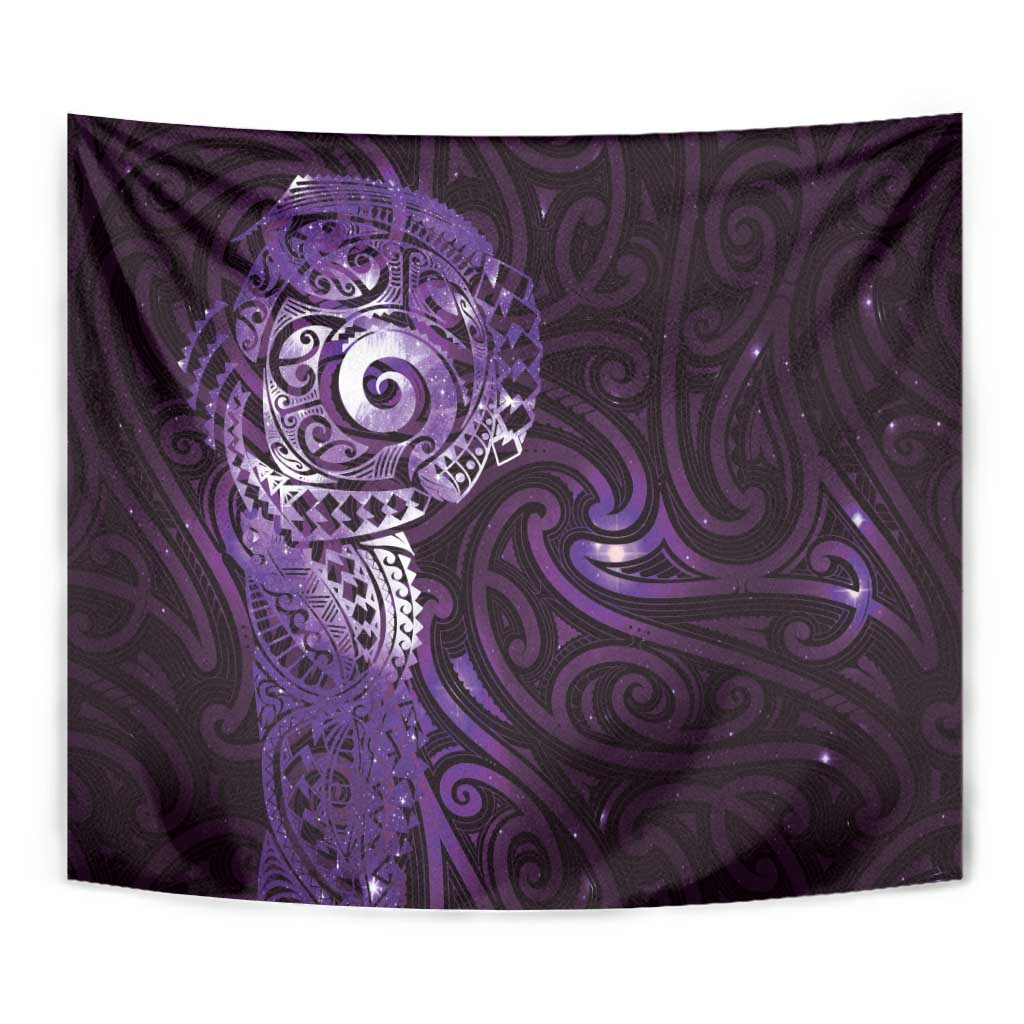 Matariki New Zealand Maori Koru Art Tattoo Tapestry New Year Galaxy Purple Sky Style LT03 - Polynesian Pride