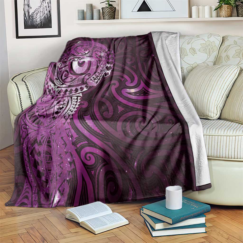 Matariki New Zealand Maori Koru Art Tattoo Blanket New Year Galaxy Pink Sky Style LT03 Pink - Polynesian Pride