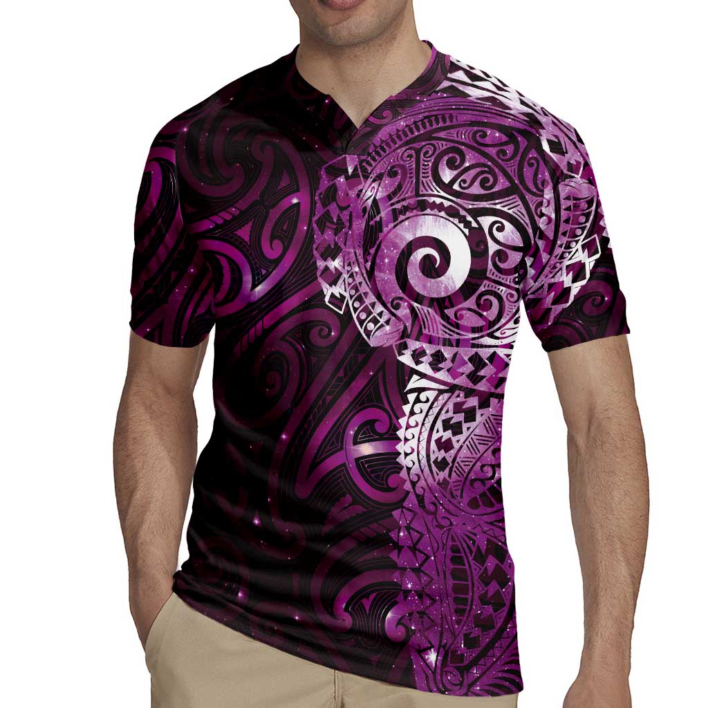 Matariki New Zealand Maori Koru Art Tattoo Rugby Jersey New Year Galaxy Pink Sky Style LT03 - Polynesian Pride