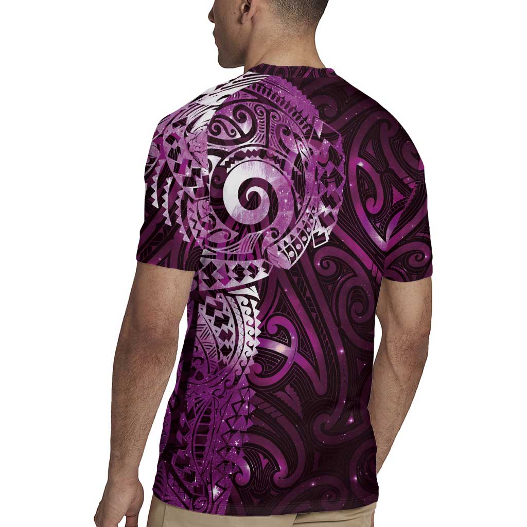 Matariki New Zealand Maori Koru Art Tattoo Rugby Jersey New Year Galaxy Pink Sky Style LT03 - Polynesian Pride