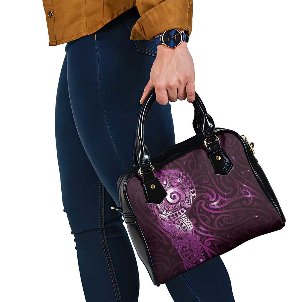 Matariki New Zealand Maori Koru Art Tattoo Shoulder Handbag New Year Galaxy Pink Sky Style LT03 - Polynesian Pride