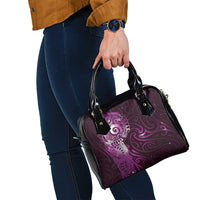 Matariki New Zealand Maori Koru Art Tattoo Shoulder Handbag New Year Galaxy Pink Sky Style LT03 - Polynesian Pride