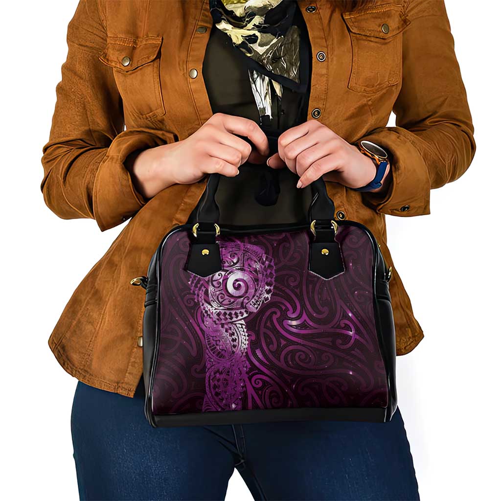 Matariki New Zealand Maori Koru Art Tattoo Shoulder Handbag New Year Galaxy Pink Sky Style LT03 - Polynesian Pride
