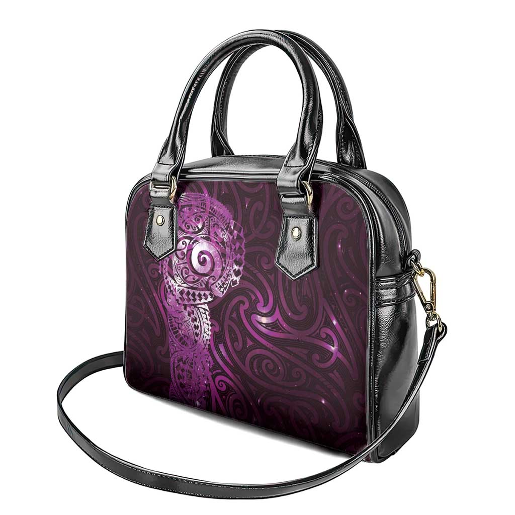 Matariki New Zealand Maori Koru Art Tattoo Shoulder Handbag New Year Galaxy Pink Sky Style LT03 - Polynesian Pride