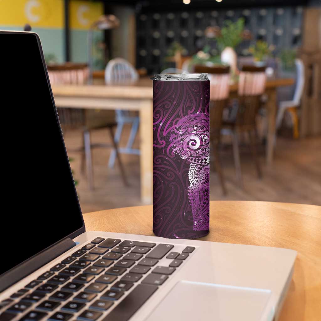 Matariki New Zealand Maori Koru Art Tattoo Skinny Tumbler New Year Galaxy Pink Sky Style LT03 - Polynesian Pride