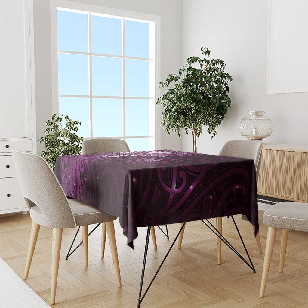 Matariki New Zealand Maori Koru Art Tattoo Tablecloth New Year Galaxy Pink Sky Style LT03 - Polynesian Pride