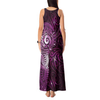 Matariki New Zealand Maori Koru Art Tattoo Tank Maxi Dress New Year Galaxy Pink Sky Style